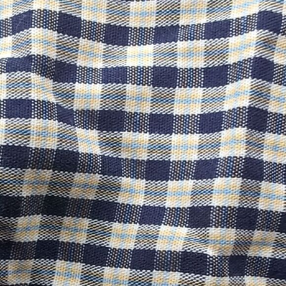 arizona Jeans Cotton Check Elbow Sleeve Shirt Size M - Picture 2 of 6